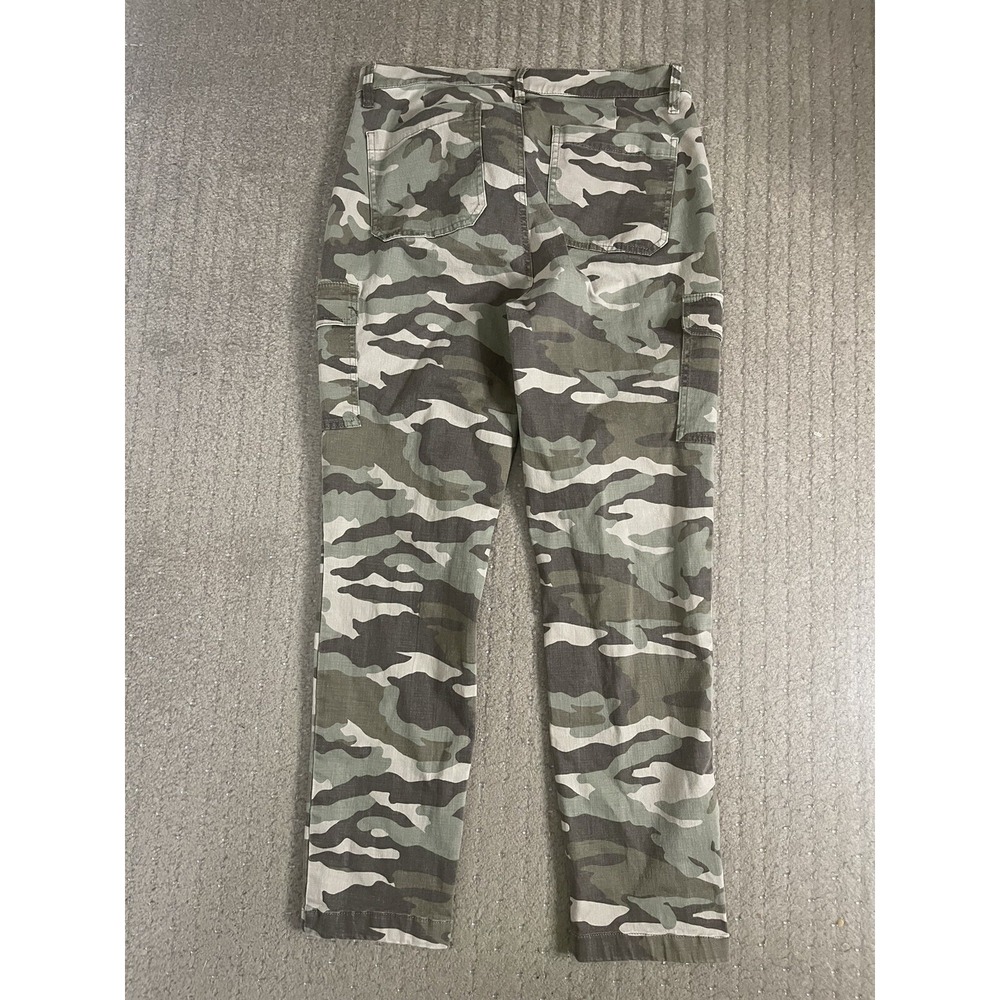 J.Crew Vintage Straight Cargo in Faded Camo Stretch Crop Pant women sz 32T x29